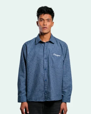 Full Sleeve Boxy Shirt – Blueprint Check