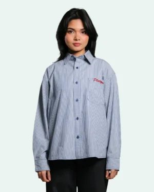 Full Sleeve Boxy Shirt – Daybreak Pinstripe